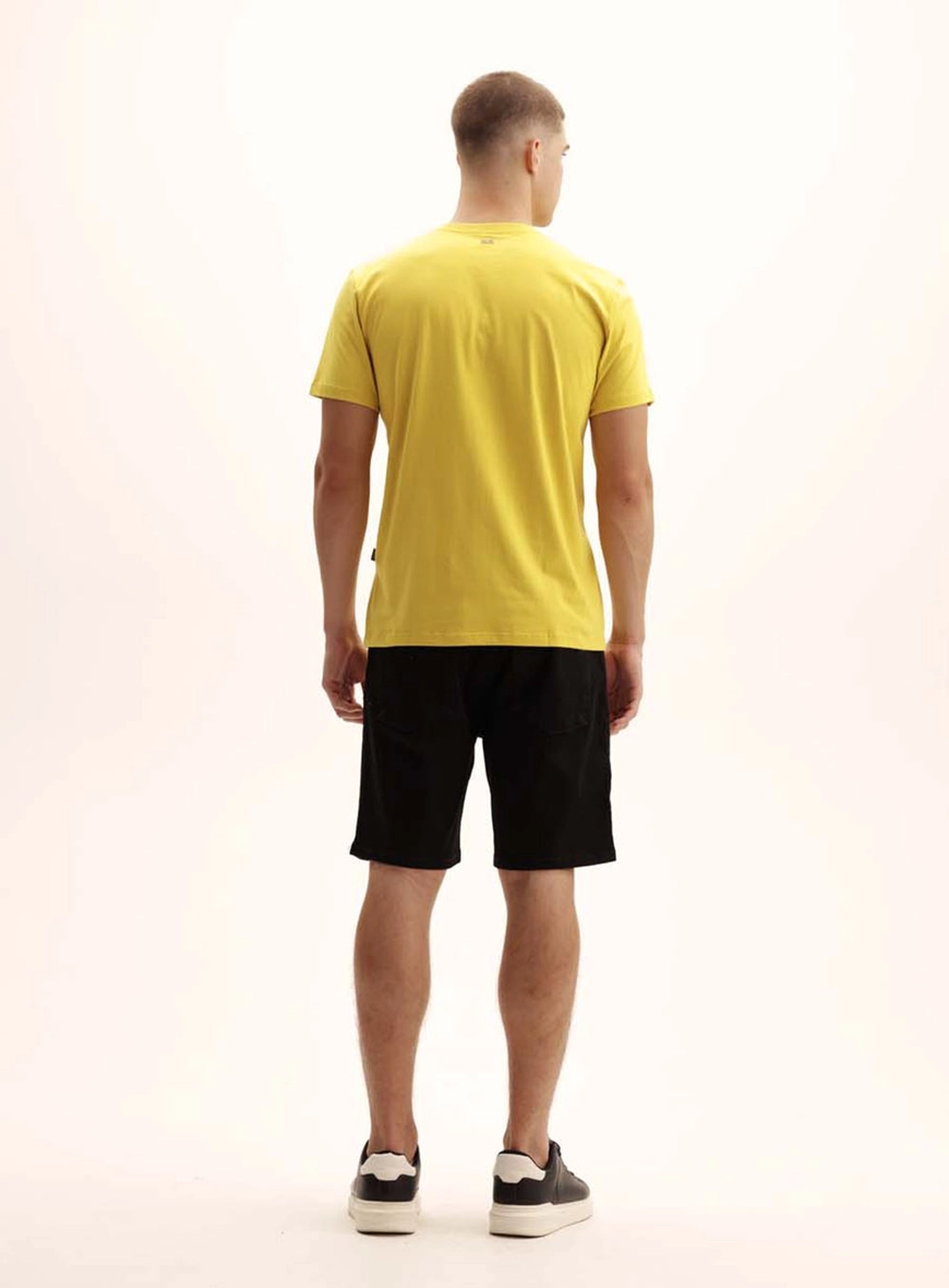 Camiseta Masculina New Com Logo Amarelo 4