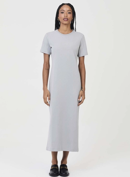 Vestido Comfort Midi Com Aplicação