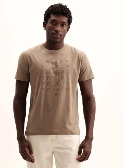 Camiseta Masculina New Com Logo Em Alto Relevo
