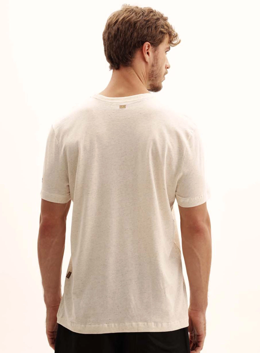Camiseta Masculina New Linho Bege 3