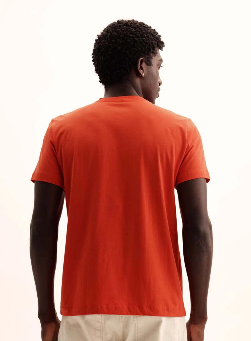 Camiseta Masculina New Gola Redonda Lisa Vermelho 4