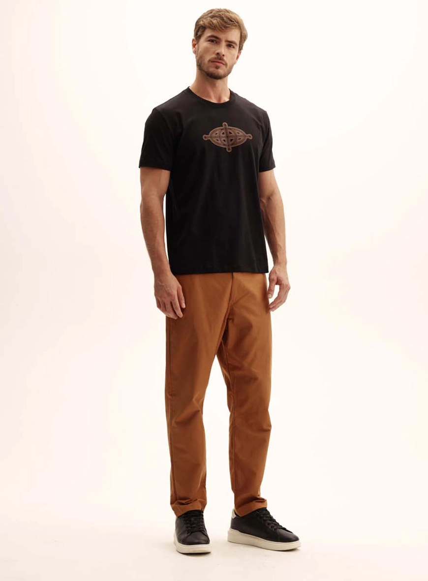 Camiseta Masculina New Estampada Preto 1
