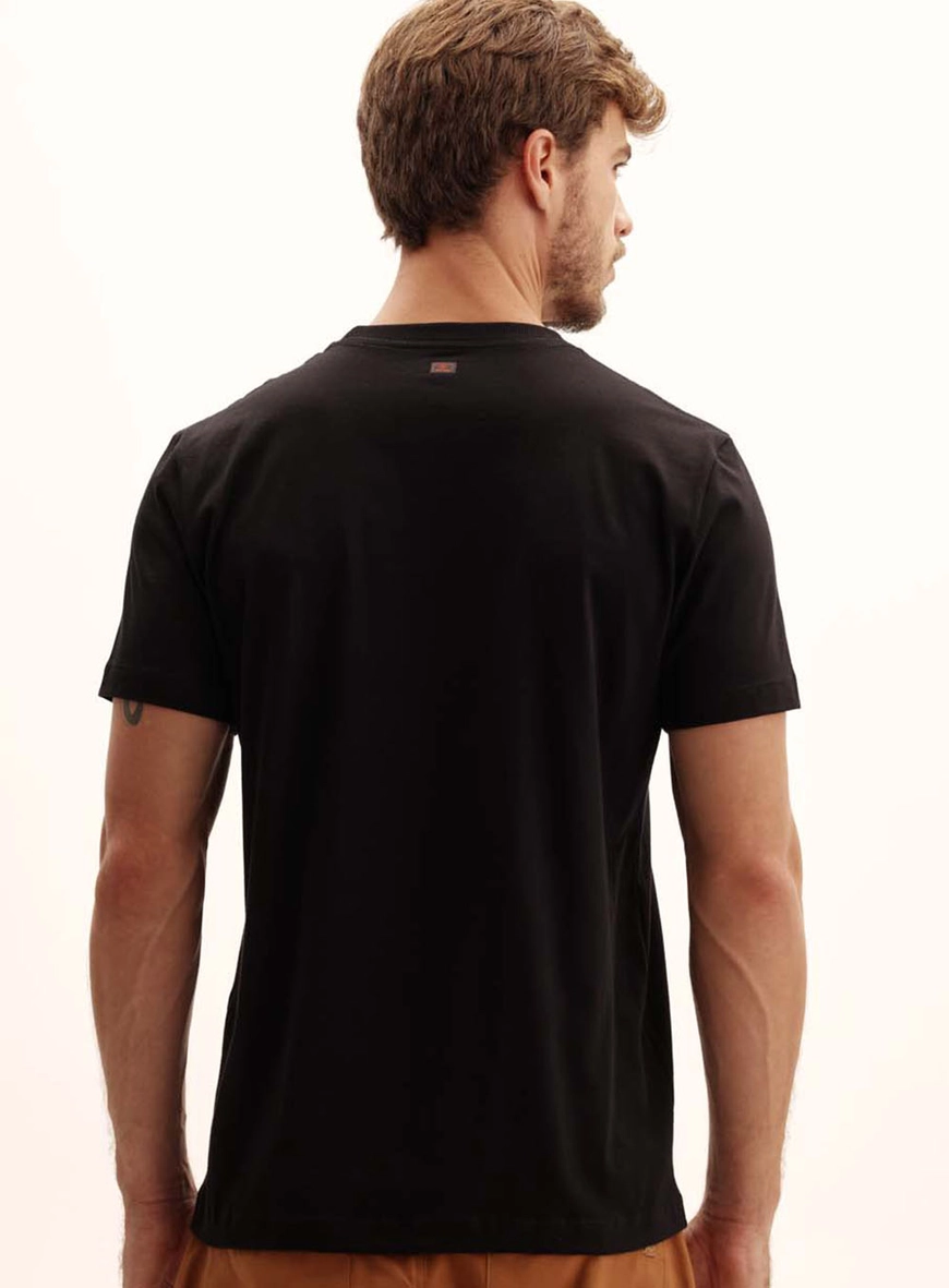 Camiseta Masculina New Estampada Preto 4