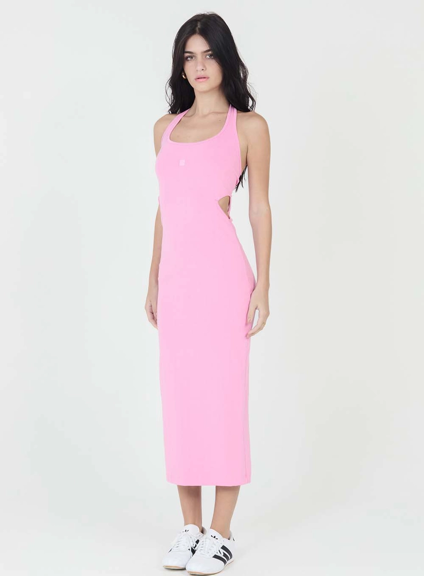 Vestido Slim Frente Única Rosa 1