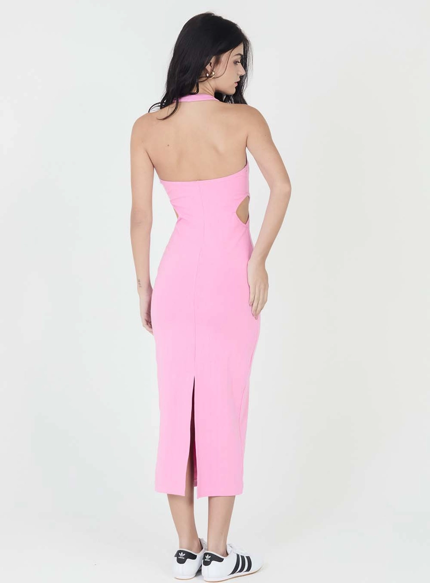 Vestido Slim Frente Única Rosa 4