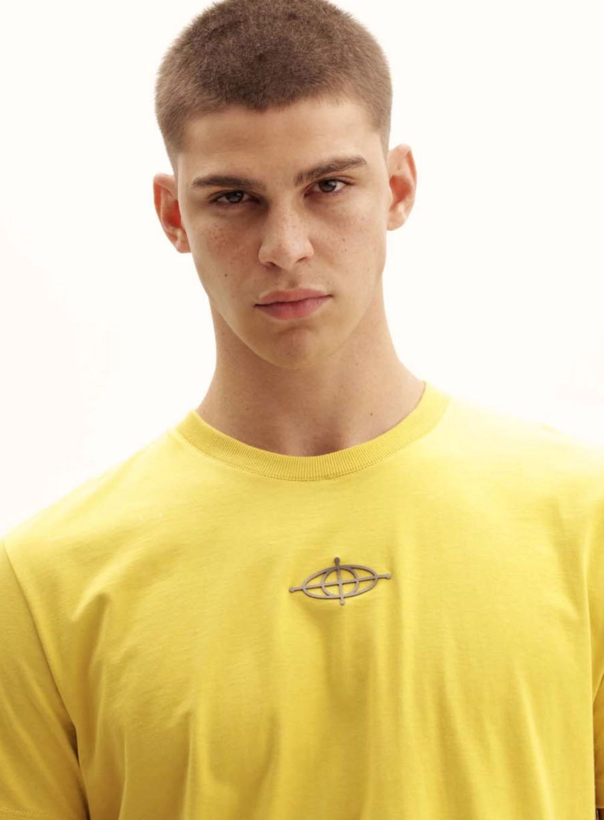 Camiseta Masculina New Logo Alto Relevo Amarelo 3