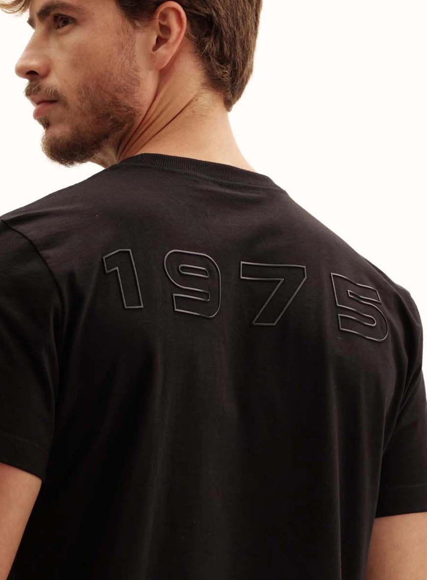 Camiseta Masculina New Manga Curta Preto 5