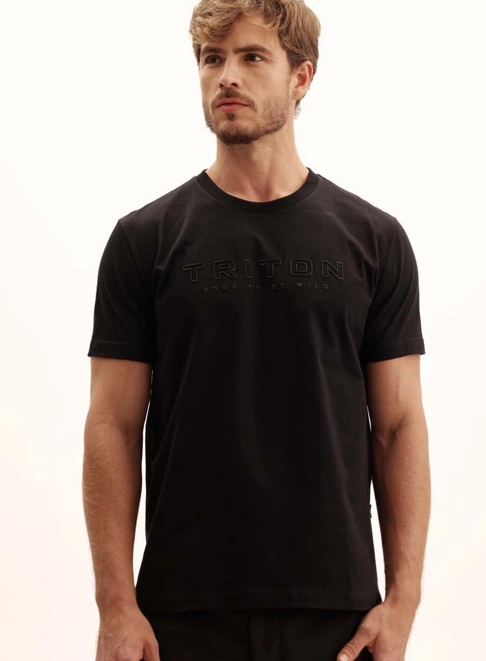 Camiseta Masculina New Manga Curta Preto 2
