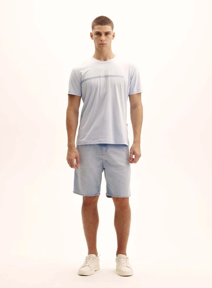 Camiseta Masculina New Com Logo Contrastante