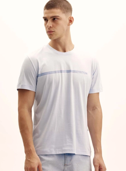 Camiseta Masculina New Com Logo Contrastante