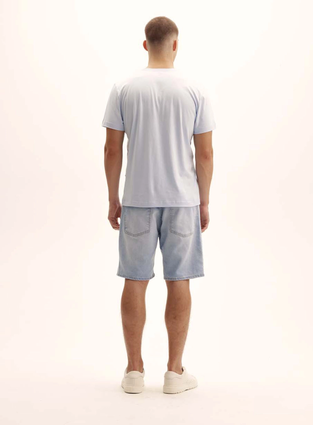 Camiseta Masculina New Com Logo Contrastante Azul Tranquile Blue 5