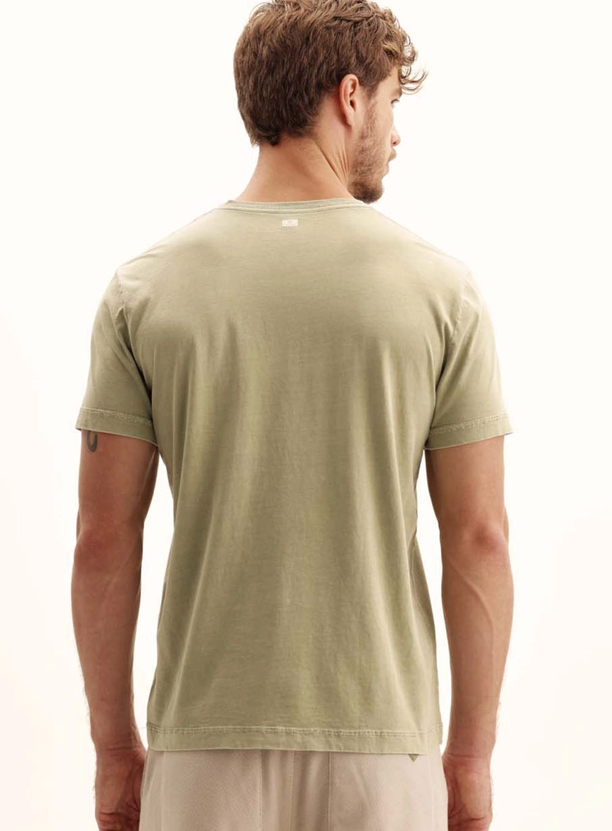 Camiseta Masculina New Gola Redonda Verde 4