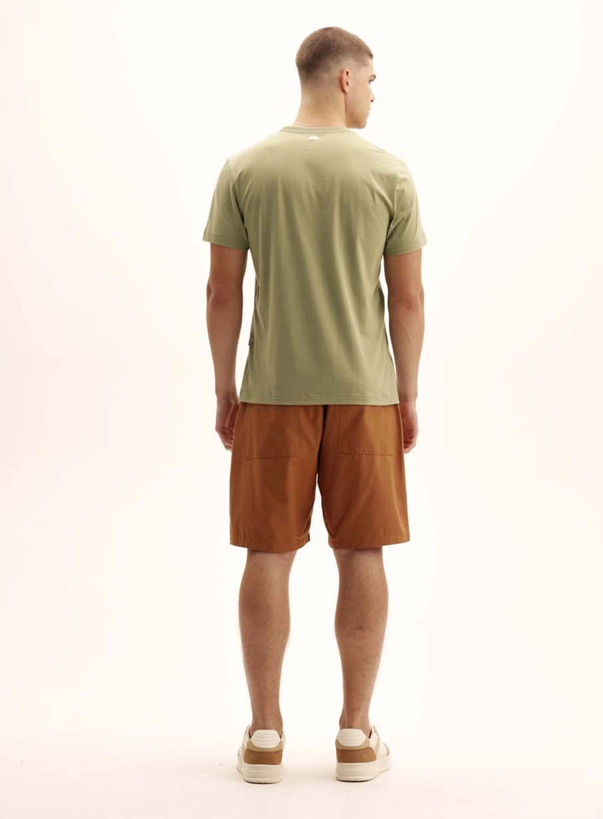 Camiseta Masculina Meia Malha Com Logo Verde 5