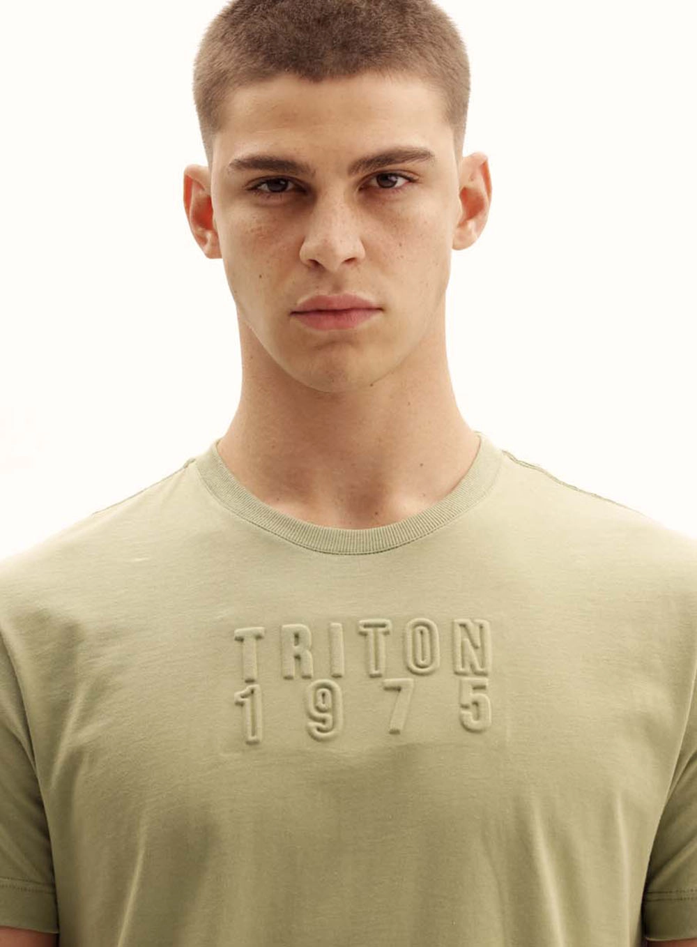 Camiseta Masculina Meia Malha Com Logo Verde 3