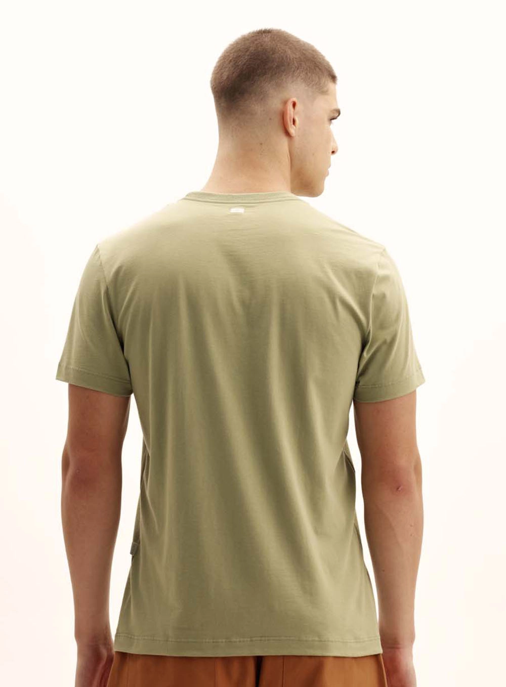 Camiseta Masculina Meia Malha Com Logo Verde 4