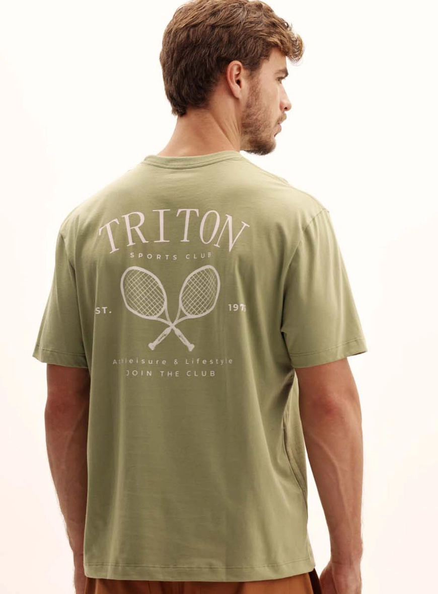 Camiseta Masculina New Estampada Verde 3