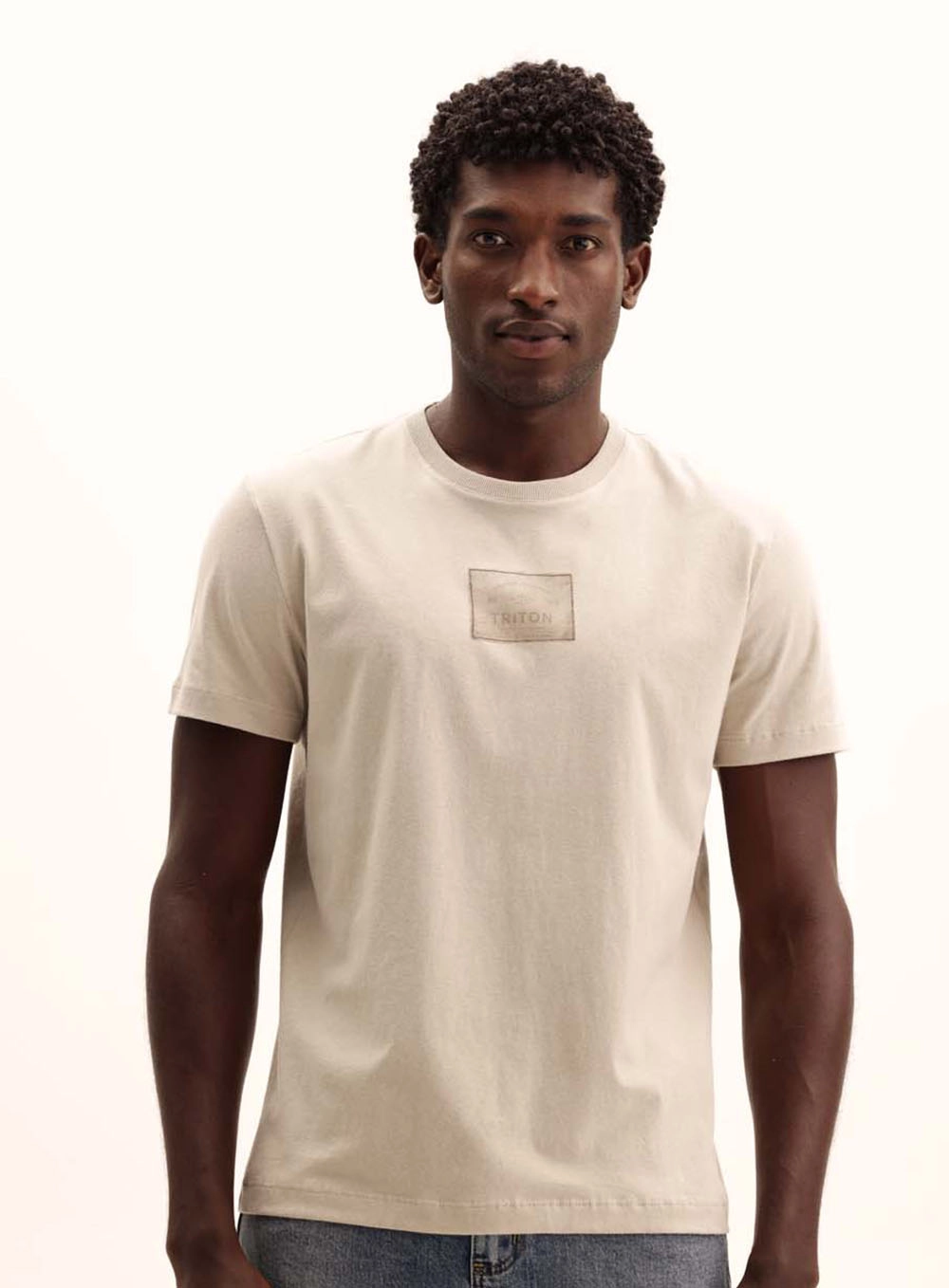 Camiseta Masculina New Malha Soft Touch Bege Esquilo 2