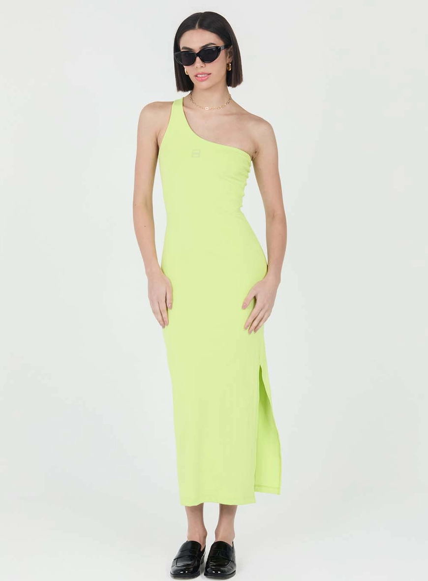 Vestido Small Canelado Ombro Só Verde 1