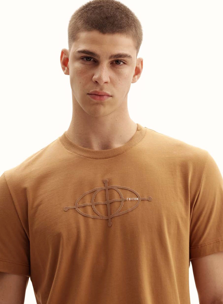 Camiseta Masculina New Com Logo Marrom Evermore 3