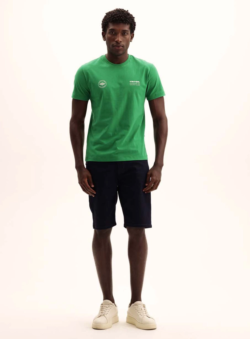 Camiseta Masculina Fit Soft Touch Manga Curta Verde Vanity 1