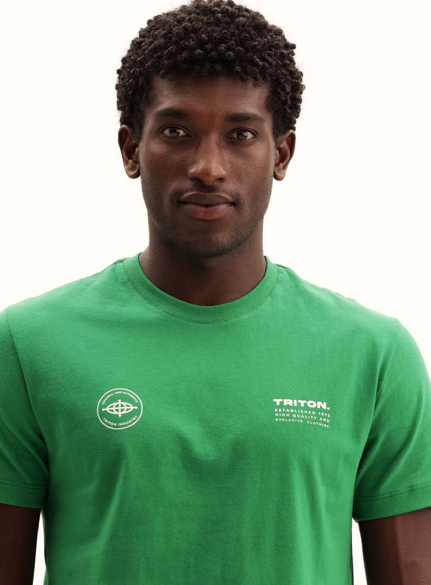 Camiseta Masculina Fit Soft Touch Manga Curta Verde Vanity 3
