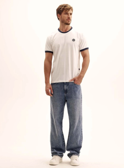 Camiseta Masculina New Com Contraste
