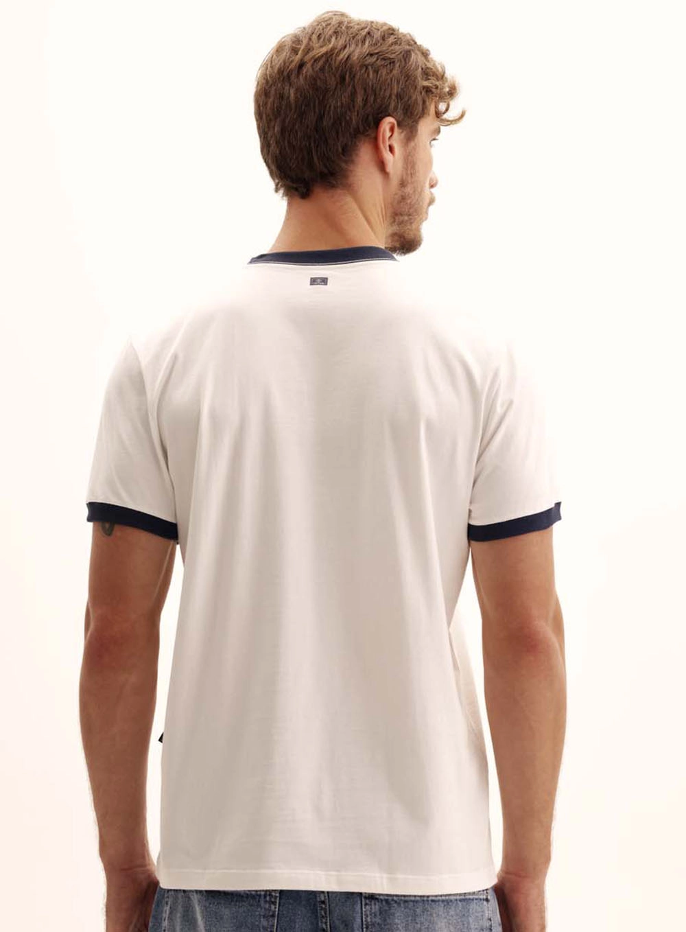 Camiseta Masculina New Com Contraste Off Shell 4
