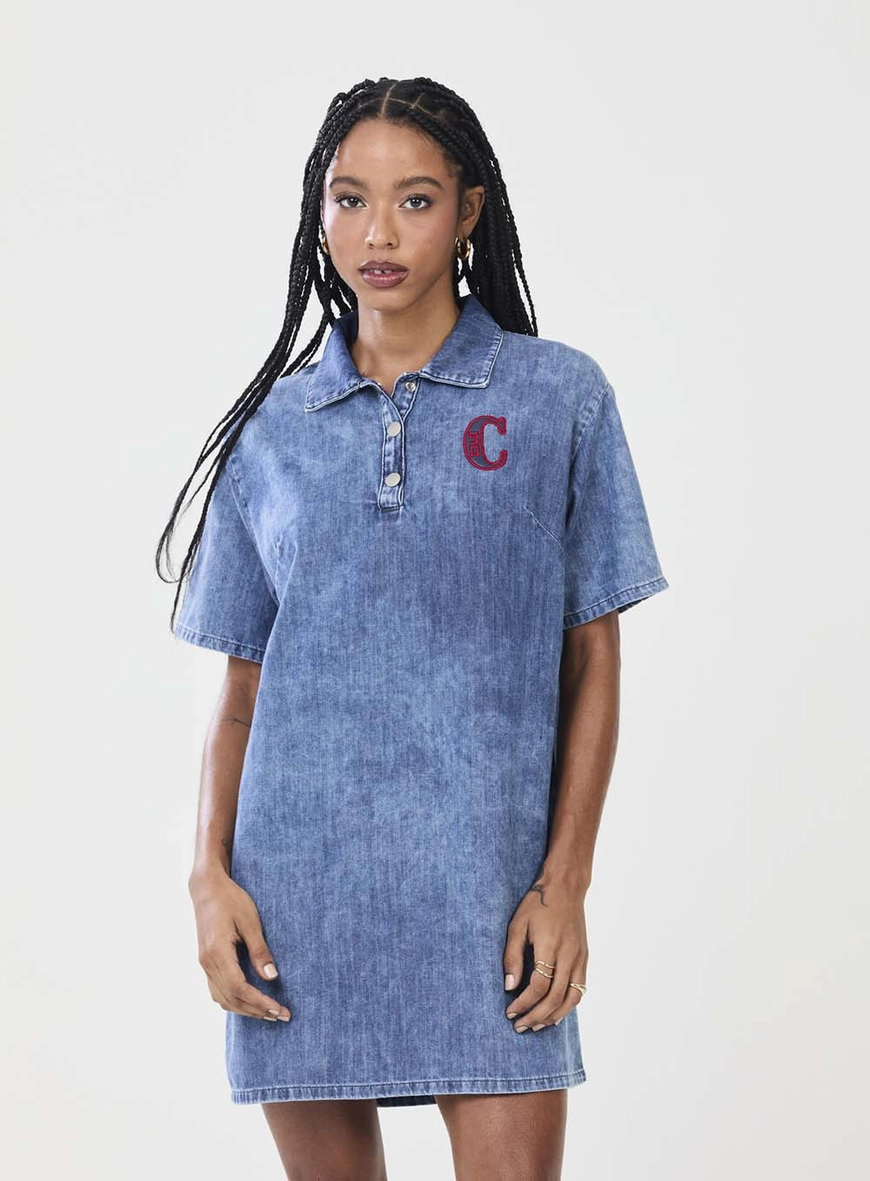Vestido Jeans Estilo Polo Índigo 2