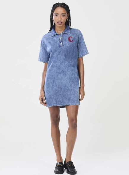 Vestido Jeans Estilo Polo