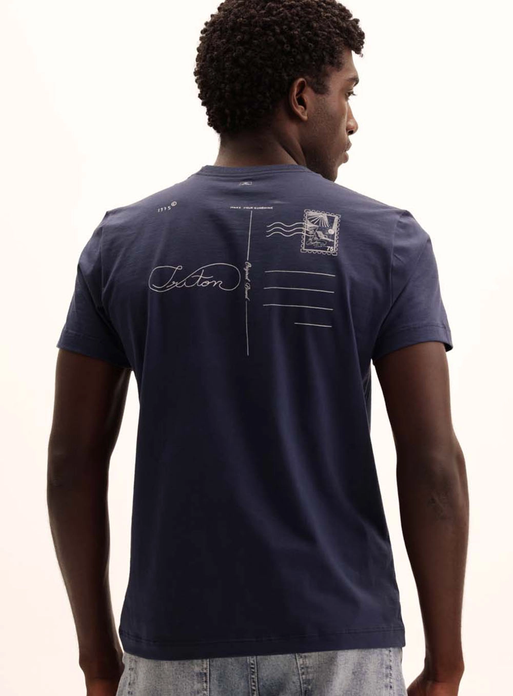 Camiseta Masculina New Malha Strong Azul 4