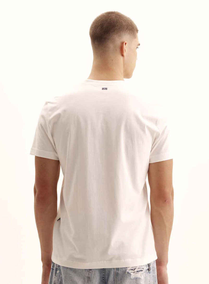 Camiseta Masculina New Com Listras Contrastantes Off Shell 4