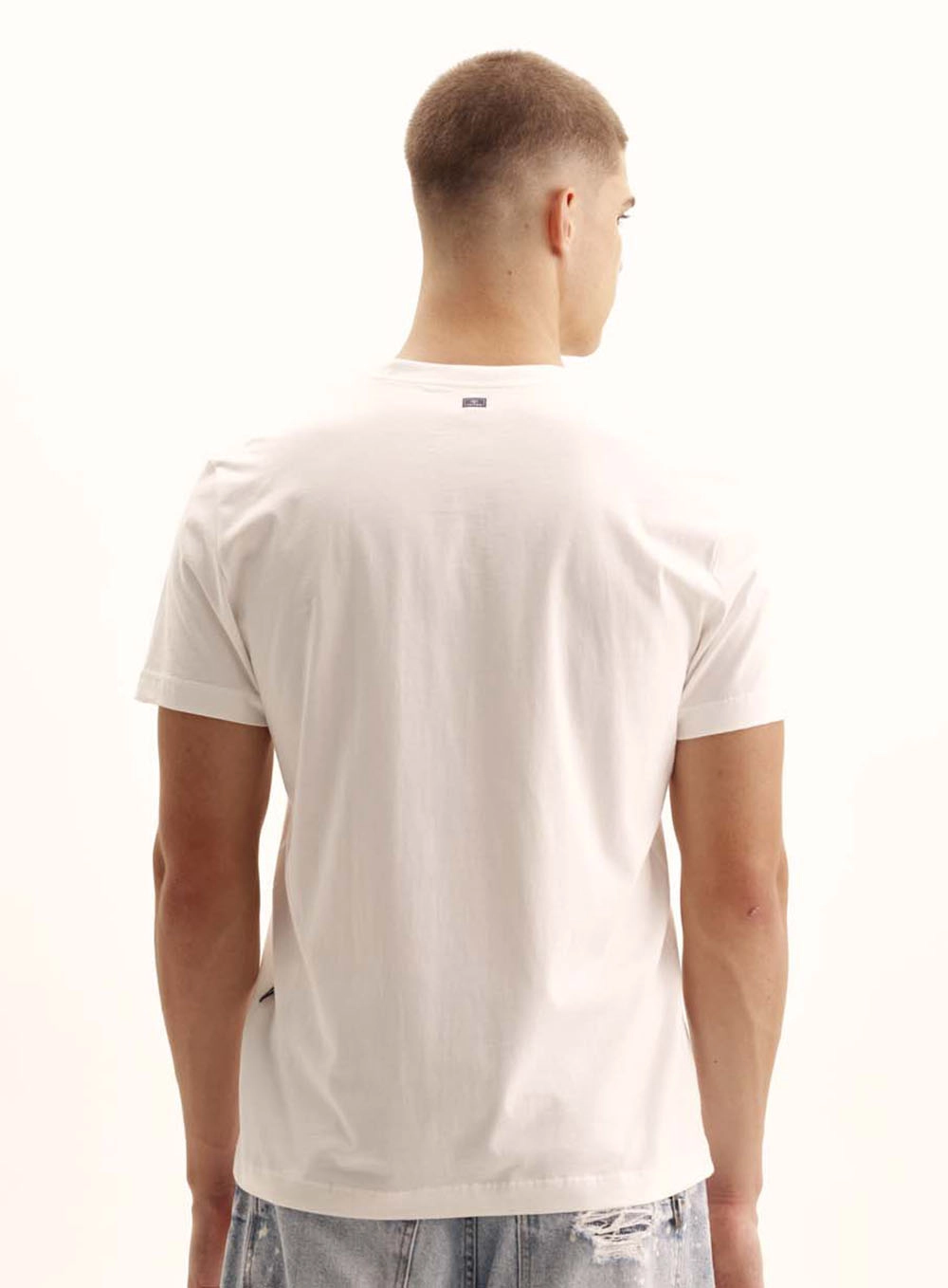 Camiseta Masculina New Com Listras Contrastantes Off Shell 4