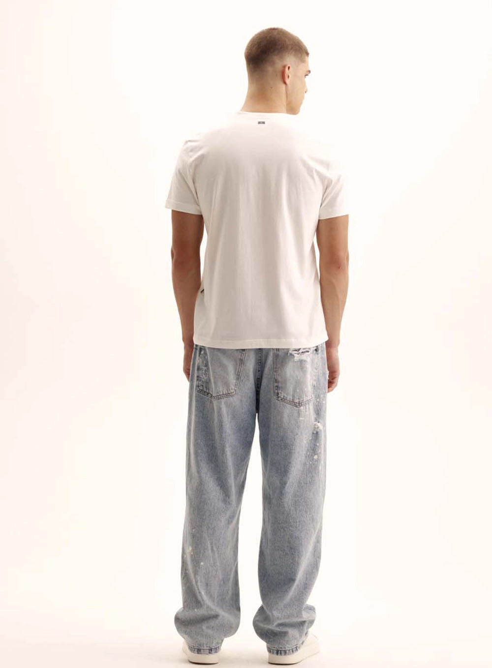 Camiseta Masculina New Com Listras Contrastantes Off Shell 5