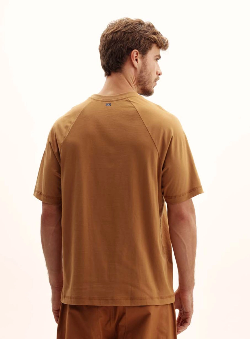 Camiseta Masculina Relaxed Alongada Marrom Evermore 4