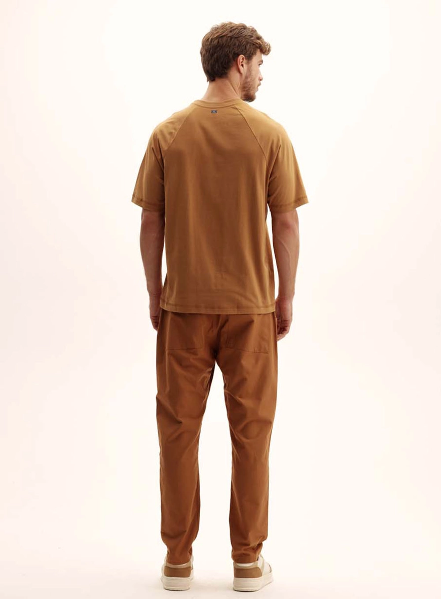 Camiseta Masculina Relaxed Alongada Marrom Evermore 5