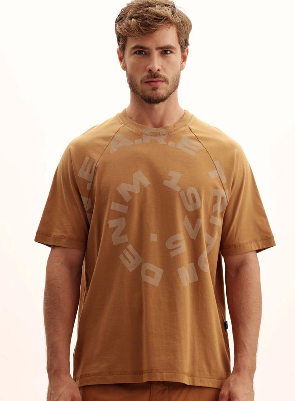 Camiseta Masculina Relaxed Alongada Marrom Evermore 2