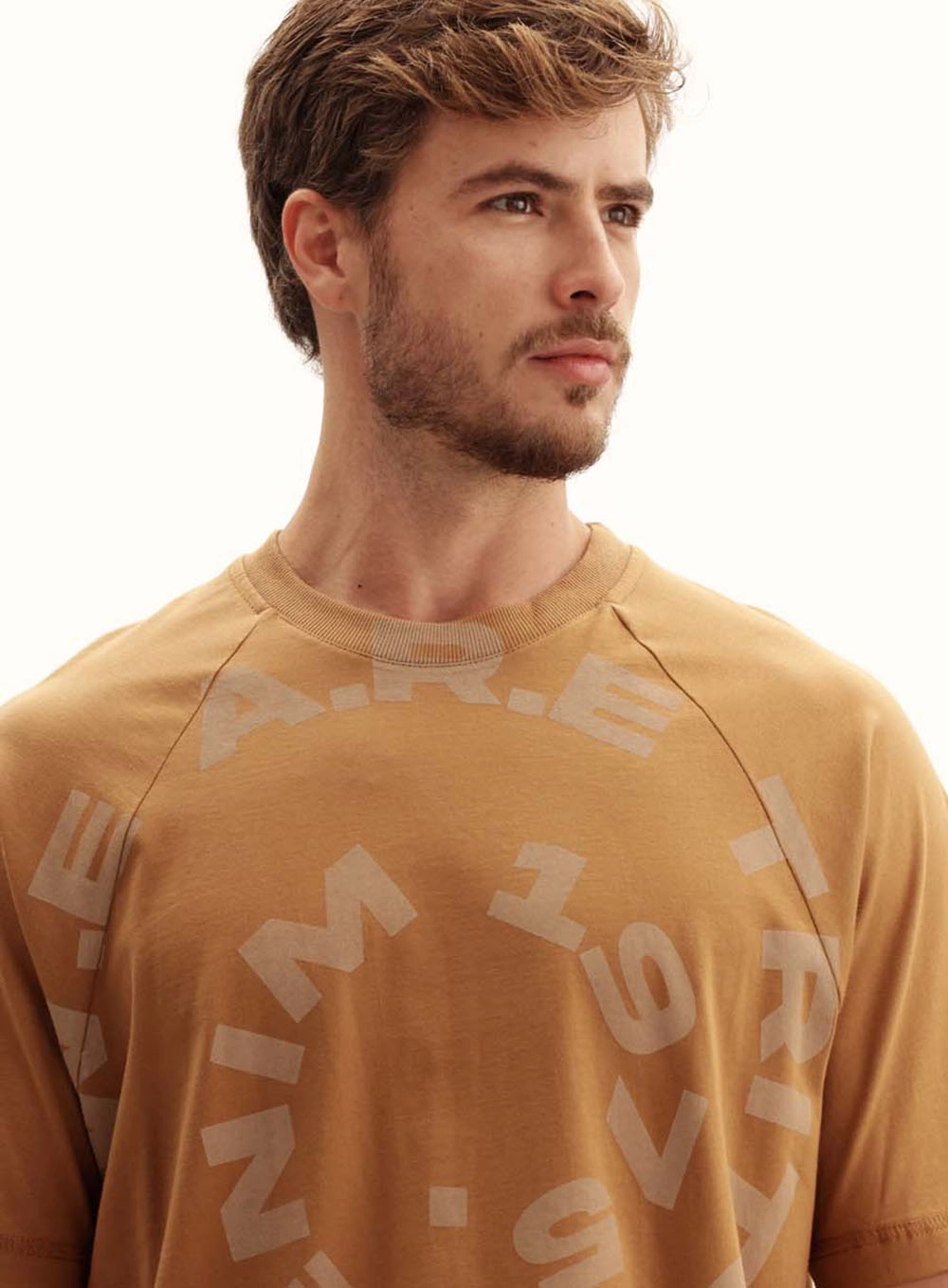 Camiseta Masculina Relaxed Alongada Marrom Evermore 3