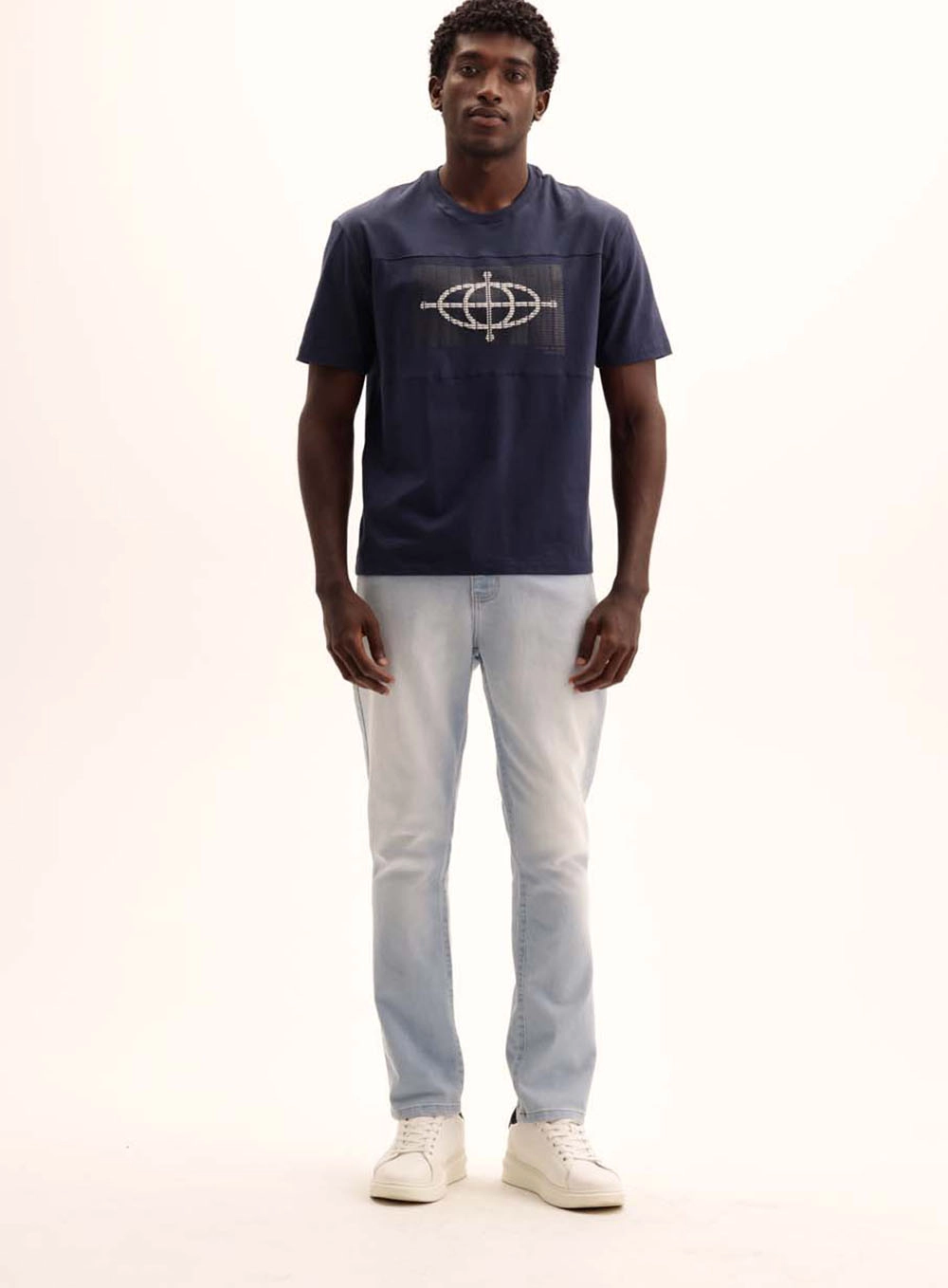 Camiseta Masculina New Azul 1