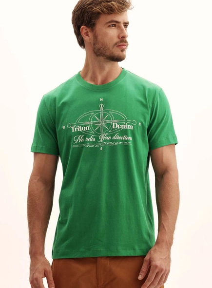 Camiseta Masculina New Com Estampa