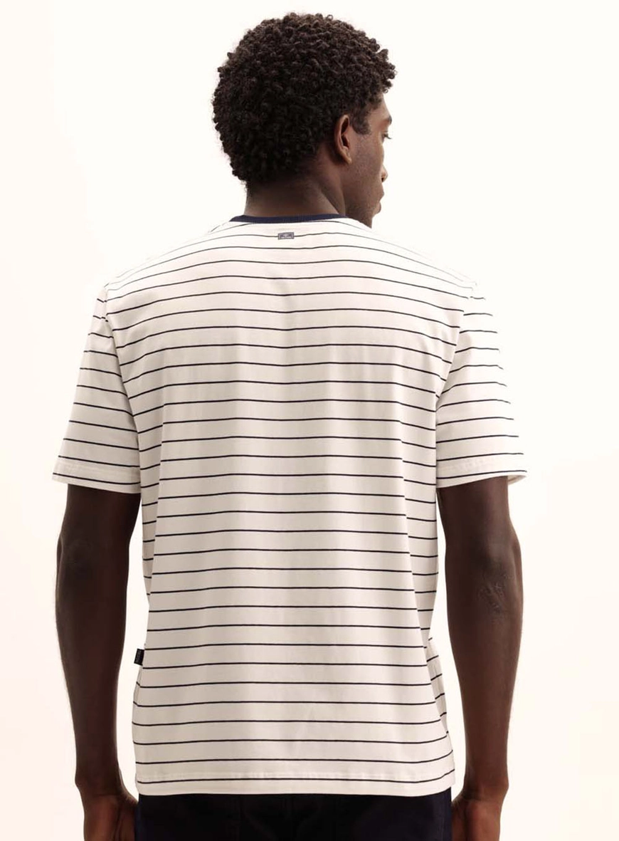 Camiseta Masculina New Strippe Comfy Listrada Estampados 4