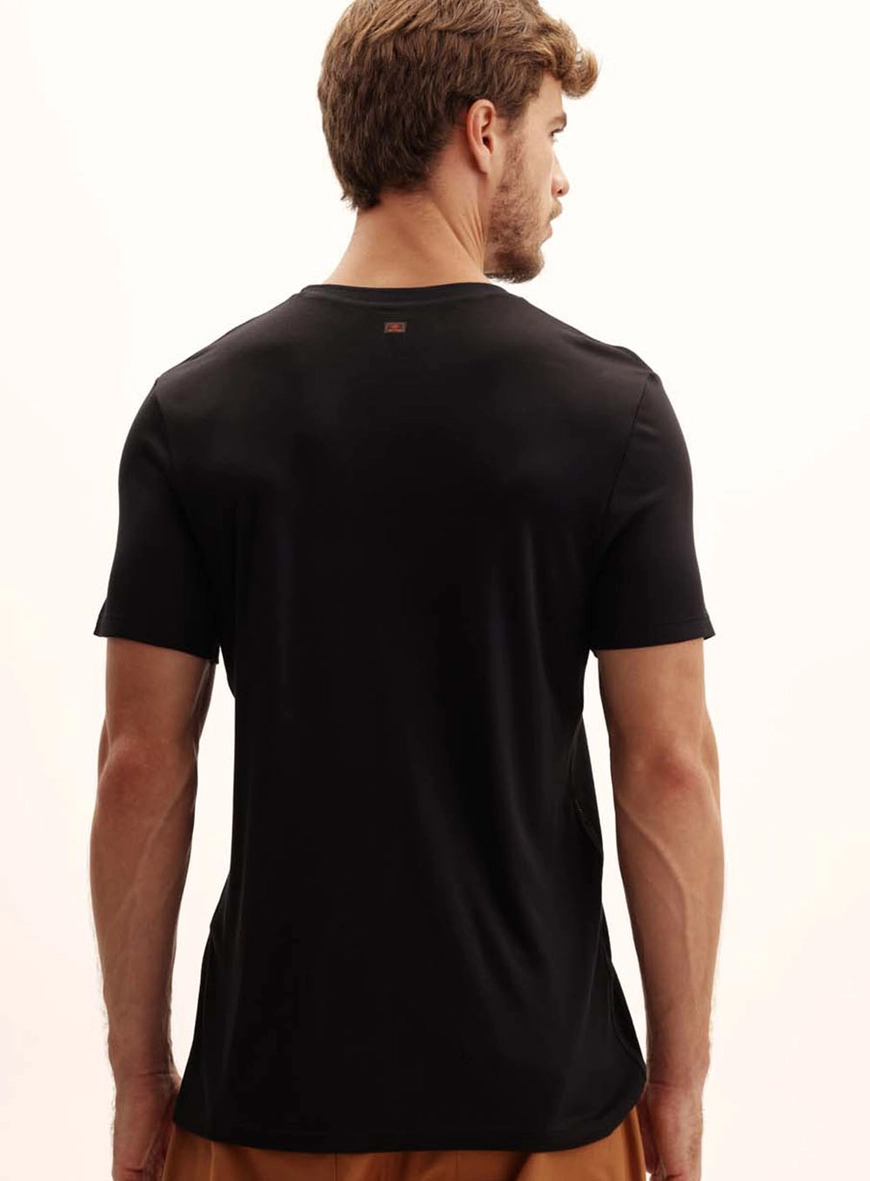 Camiseta Masculina New Modal Preto 4