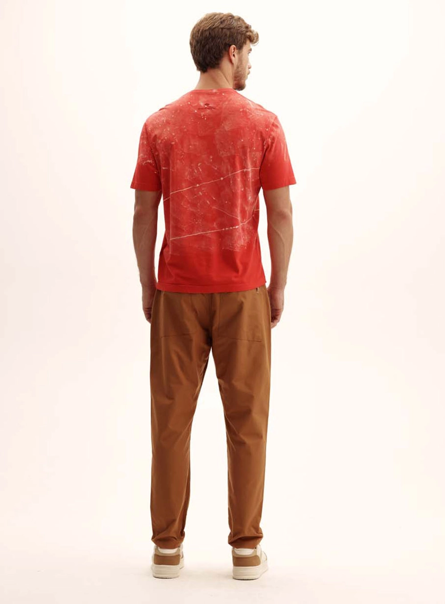 Camiseta Masculina Relaxed Gola Lisa Vermelho 5