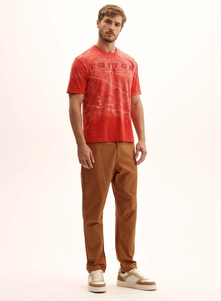 Camiseta Masculina Relaxed Gola Lisa
