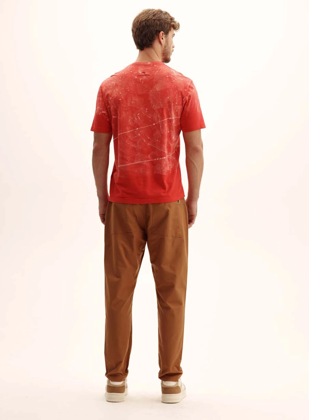 Camiseta Masculina Relaxed Gola Lisa Vermelho 5