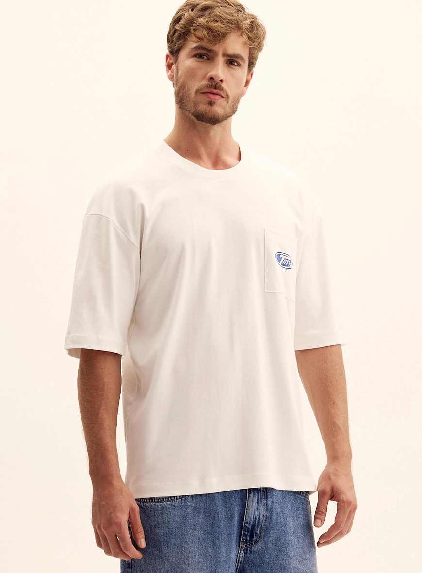 Camiseta Masculina Urban Com Bolso Off Shell 2