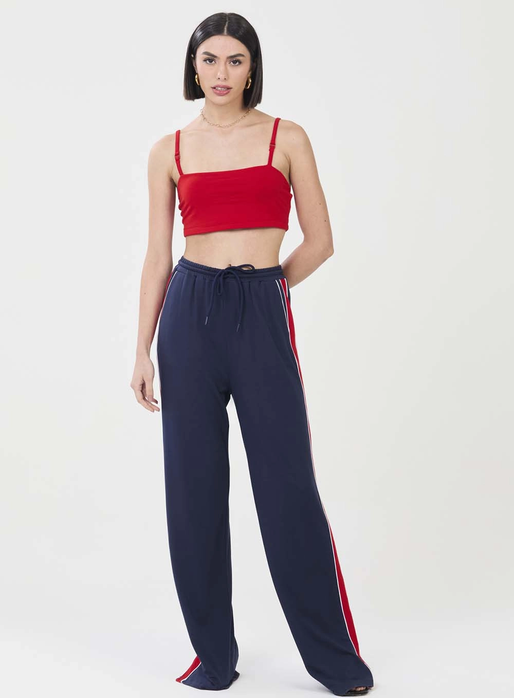 Top Small Com Detalhe Metal Alça Vermelho 1