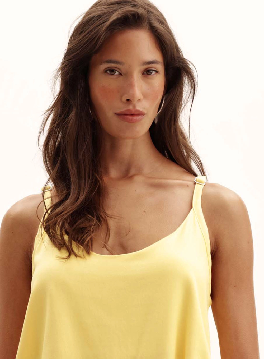 Blusa Feminina Comfort Alça Com Regulagem Amarelo 3