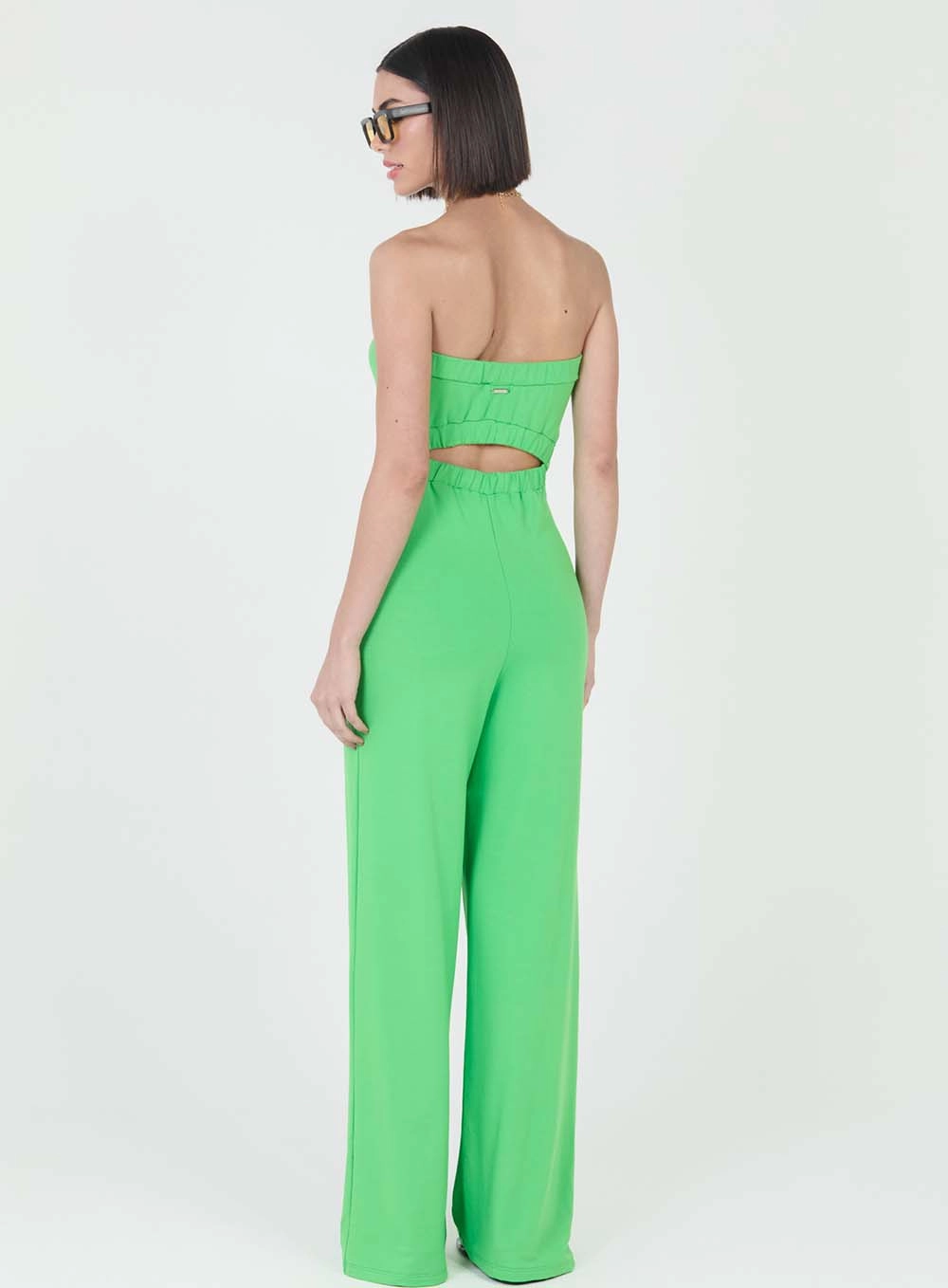 Macacão Comfort Malha Sem Alças Verde 4