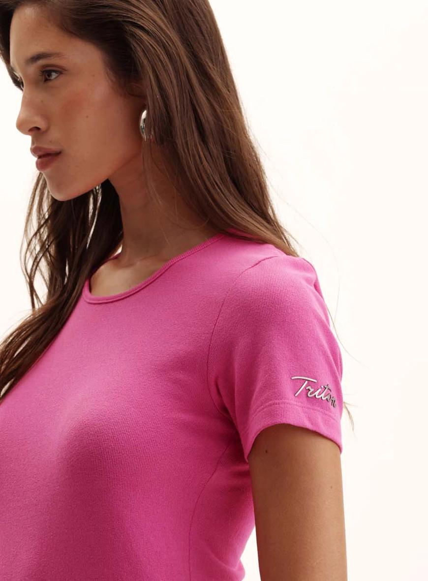 Blusa Feminina Small Alongada Rosa 2