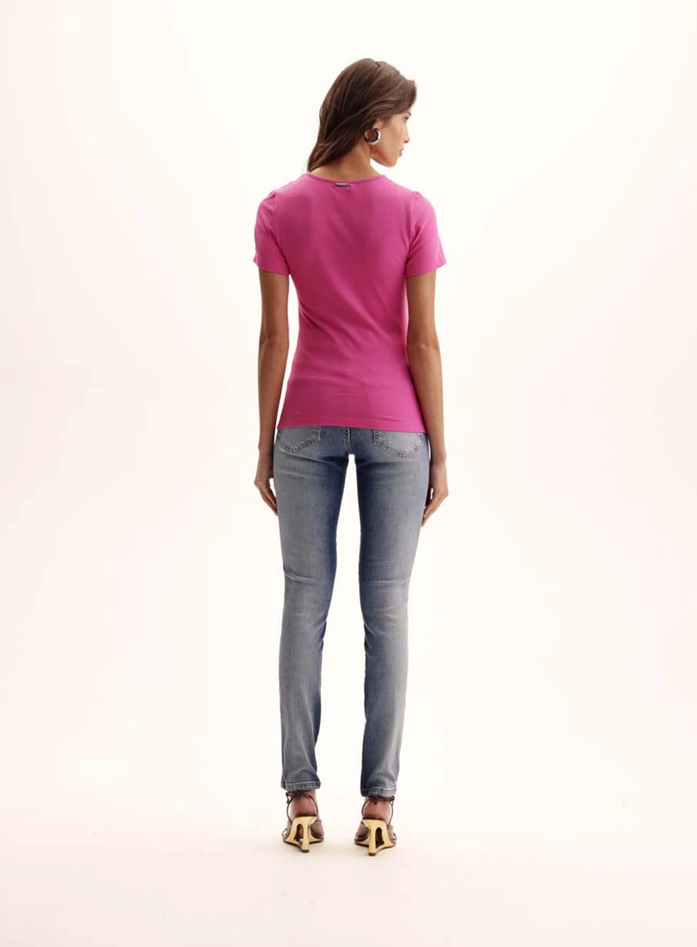 Blusa Feminina Small Alongada Rosa 4